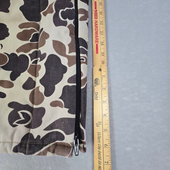 Vtg Walls Blizzard Pruf Camo Insulated Snap Closure Leg Zip Hunting Pants 30x27 - Picture 15 of 16